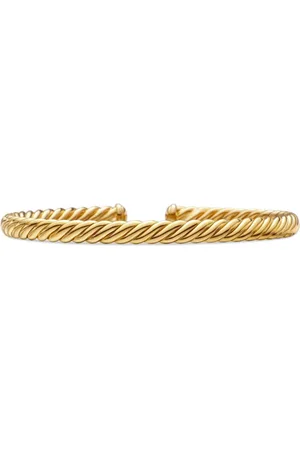 David Yurman Pulsera Modern Oval Cablespira en oro amarillo de 18kt de 4.5mm