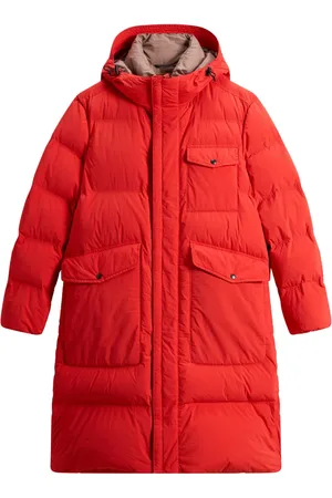Woolrich Parka capitonada con diseño teñido