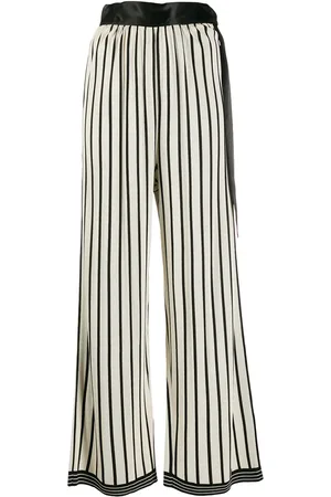Jean Paul Gaultier Pantalones palazzo a rayas 1988