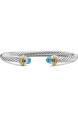 David Yurman Pulsera Classic Cable en oro amarillo de 14kt y plata de ley de 5mm