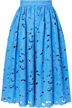 Erdem Falda midi con bordado floral