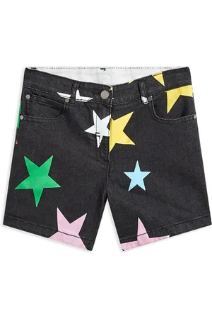 Stella McCartney Shorts de mezclilla con estrellas estampadas