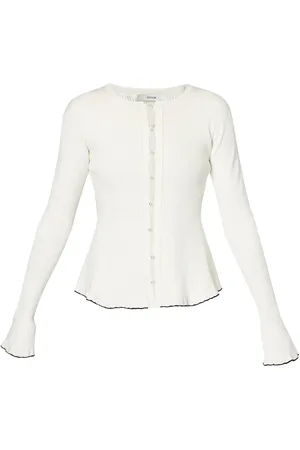 Erdem Blusa tejida de canalé