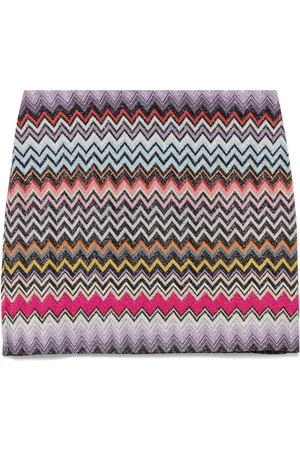 Missoni Falda corta con diseño entretejido en zigzag