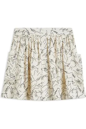 Stella McCartney Falda con caballos estampados