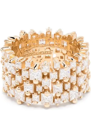 Suzanne Kalan Anillo Princess en oro amarillo de 18kt con diamante