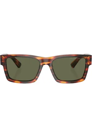 Prada Lentes de sol con armazón cuadrada estilo carey