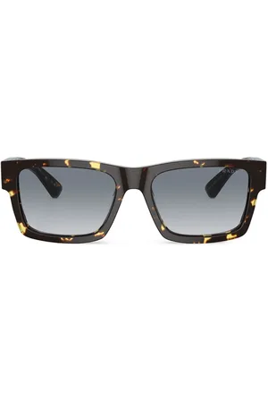 Prada Lentes de sol con armazón cuadrada estilo carey