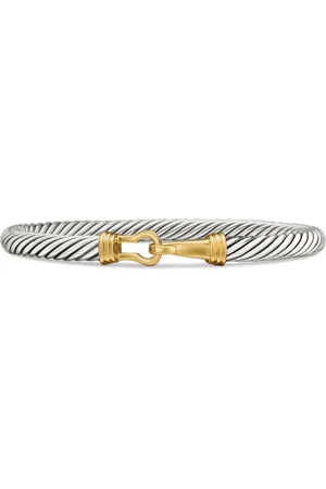 David Yurman Pulsera Buckle Classic Cable en oro amarillo de 14kt y plata de ley (5mm)