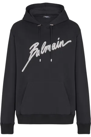 Balmain Hoodie con detalles de cristal