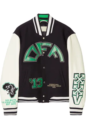 OFF-WHITE Chamarra bomber con aplique del logo