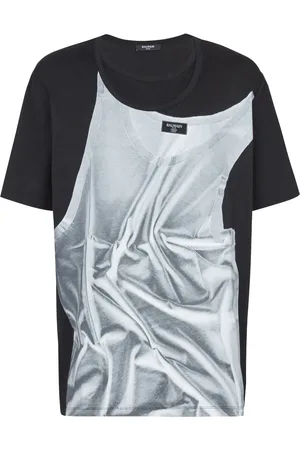 Balmain Playera con estampado gráfico