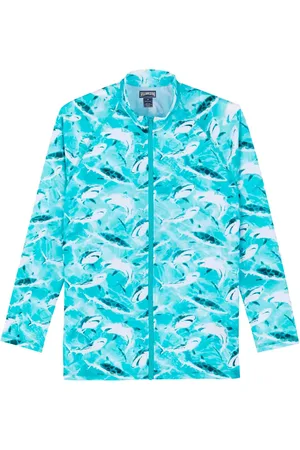 Vilebrequin Playera con tiburón estampado