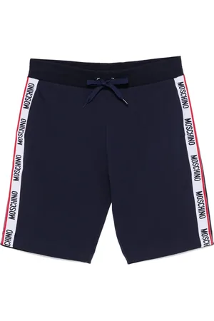Moschino Shorts de mezclilla con logo y detalles
