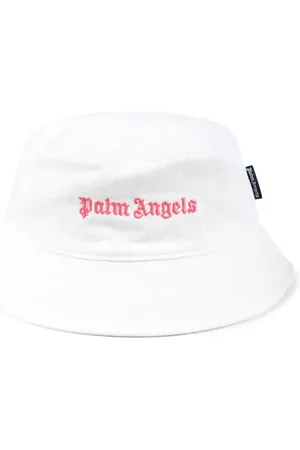 Palm Angels Gorro de pescador con logo bordado