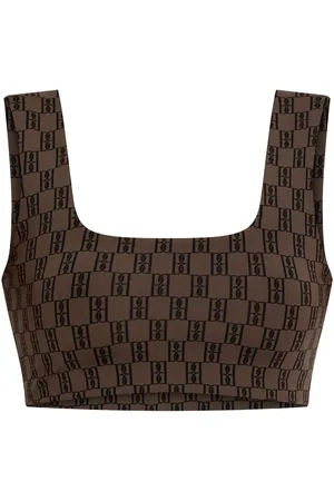 By Malene Birger Top con logo en jacquard