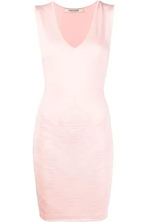 Roberto Cavalli Vestido corto de canalé sin mangas