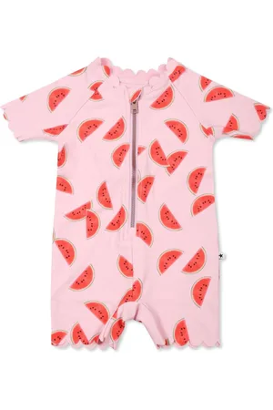 Molo Traje de protección solar con frutas estampadas