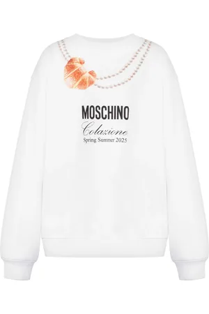 Moschino Sudadera con estampado de croissant