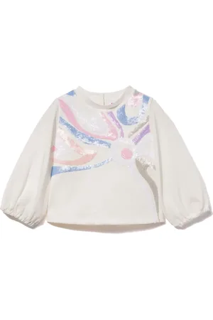 PUCCI Junior Top con detalle Marmo