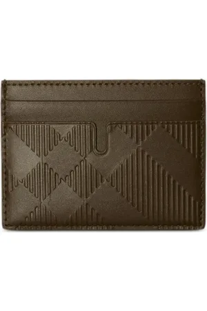 Burberry Tarjetero con motivo de cuadros