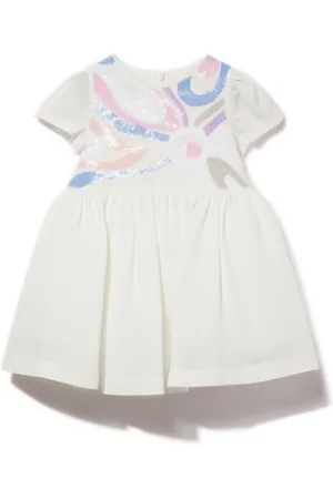 PUCCI Junior Vestido con detalle Marmo