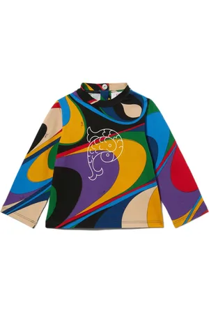 PUCCI Junior Top con estampado Onde