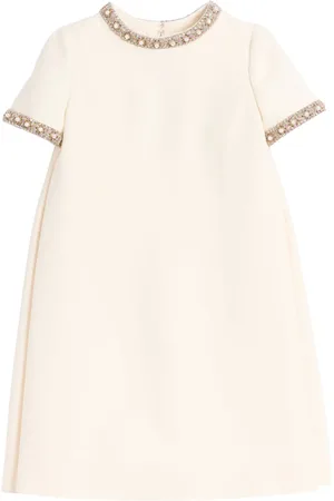 VALENTINO GARAVANI Vestido corto bordado Crepe Couture