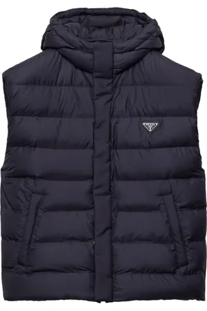 Prada Chaleco capitonado con capucha