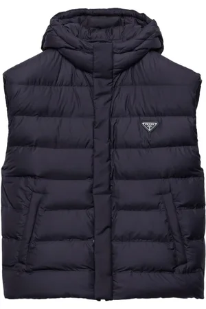 Prada Chaleco capitonado con capucha