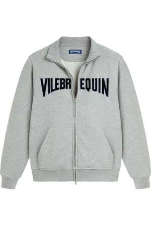 Vilebrequin Sudadera con logo y costuras