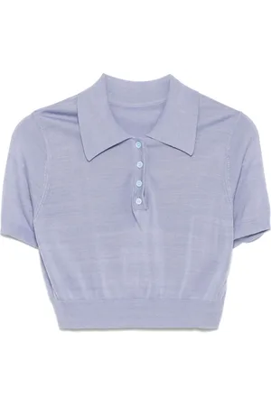 Cynthia Rowley Playera tipo polo tejida