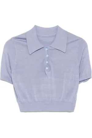 Cynthia Rowley Playera tipo polo tejida