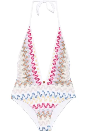 Missoni Traje de baño entretejido en zigzag