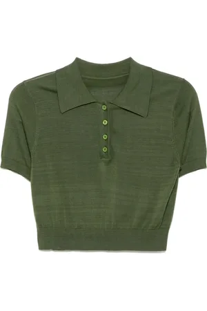 Cynthia Rowley Playera tipo polo tejida