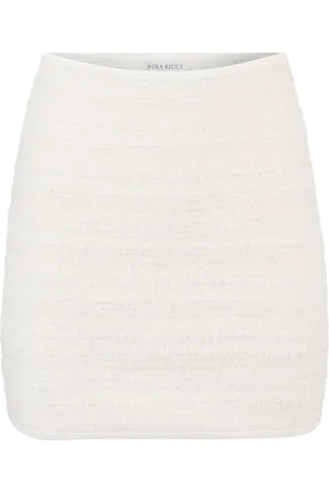 Nina Ricci Falda corta de tweed