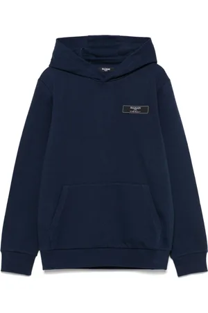 Balmain Hoodie con parche del logo