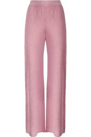 Missoni Pantalones tejidos en zigzag