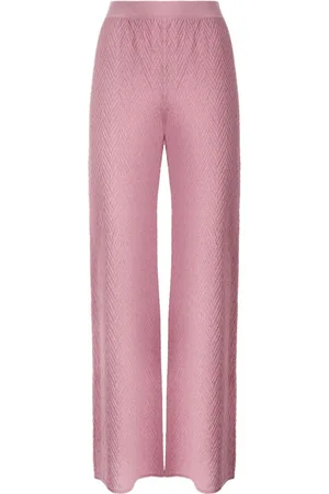 Missoni Pantalones tejidos en zigzag