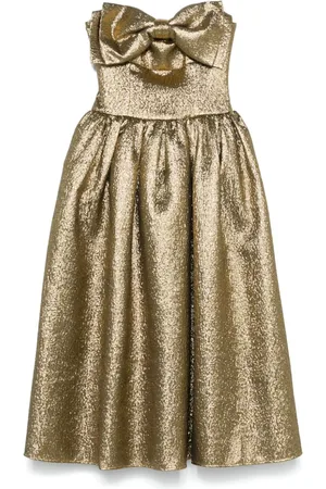 Self-Portrait Slip dress metalizado
