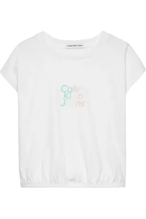 Calvin Klein Playera con logo afelpado