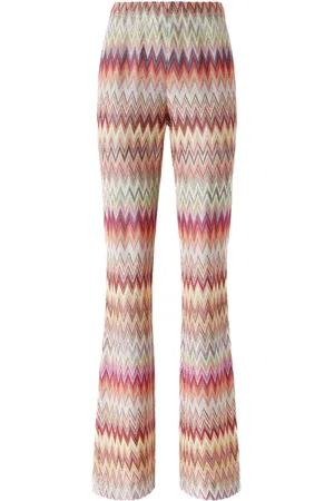 Missoni Pantalones tejidos en zigzag