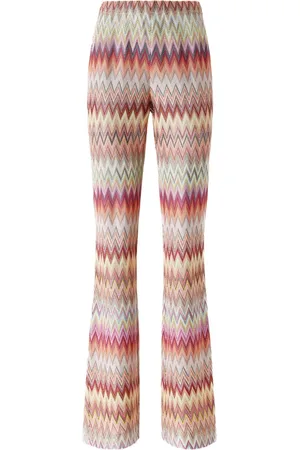 Missoni Pantalones tejidos en zigzag