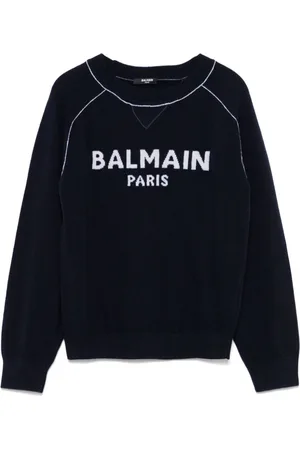 Balmain Suéter con logo en jacquard
