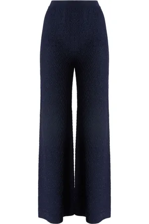 Missoni Pantalones tejidos en zigzag