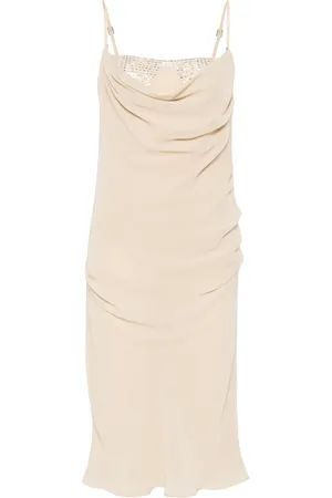 The Attico Vestido midi con diseño drapeado
