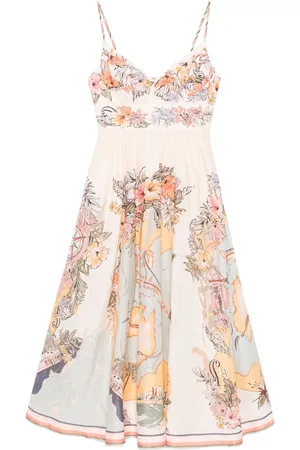 ZIMMERMANN Vestido midi Tallow