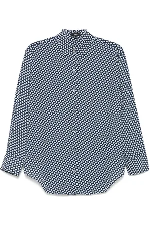 THEORY Camisa con motivo geométrico