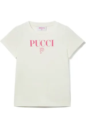 PUCCI Junior Playera con logo estampado