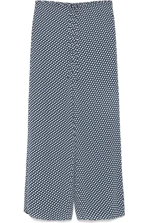 THEORY Pantalones palazzo con cordones en la pretina